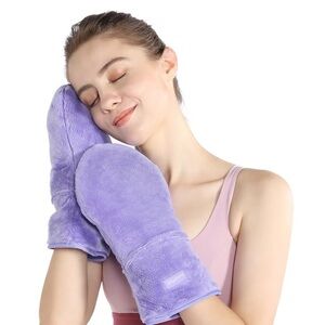 Heated Gloves for Fatigue Soothing, Microwavable Glove for Women